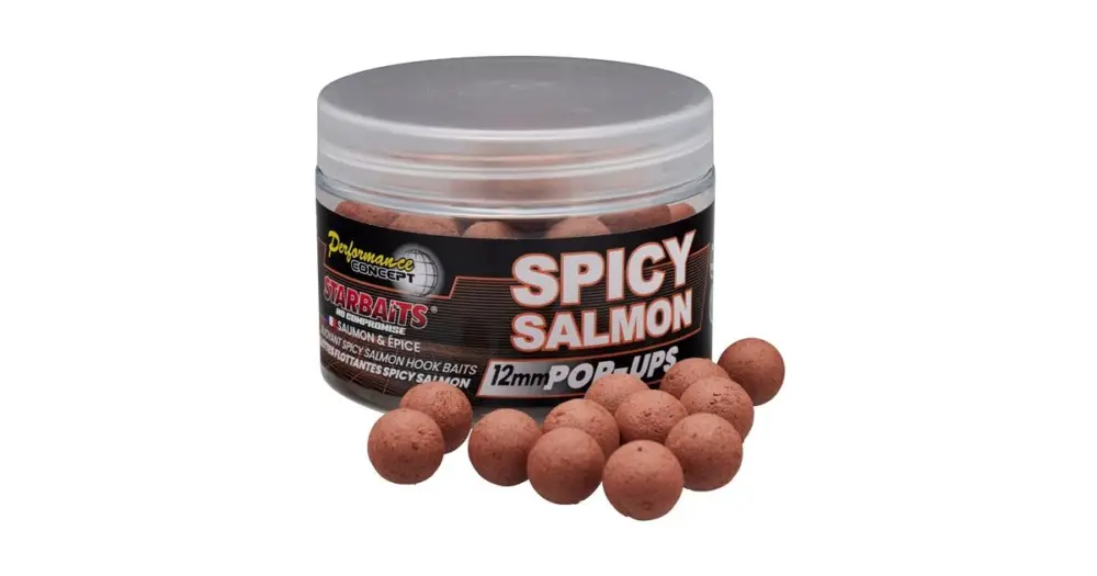 Nová Kolekce Starbaits Plovoucí Boilie Pop Up Spicy Salmon 50 g -14 mm