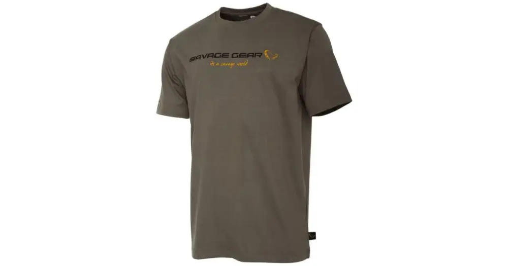 Sezónní Sleva Savage Gear Tričko SG4 Logo T-Shirt Loden Green - XXXL