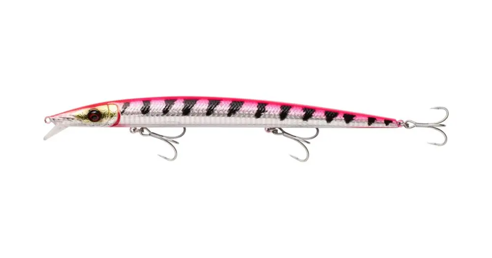Cenová Bomba Savage Gear Wobler Barra Jerk Sinking Pink Barracuda - 19 cm 29 g