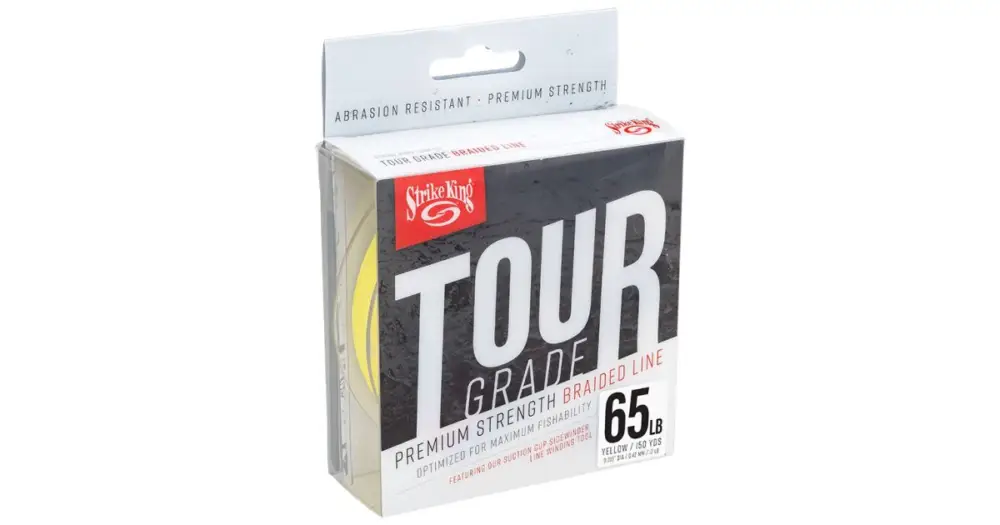 Výprodej Strike King Splétaná Šňůra Tour Grade Blade Yellow - 65 lb 0,42 mm 150 m