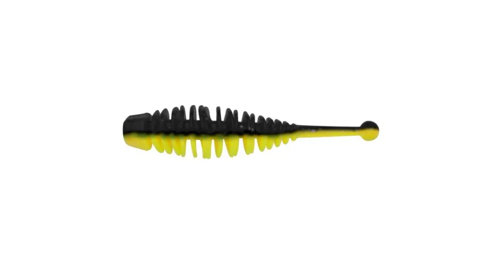 Ověřený Berkley Gumová Nástraha PowerBait Power Naiad Black Sunshine Yellow - 7 cm 8 ks
