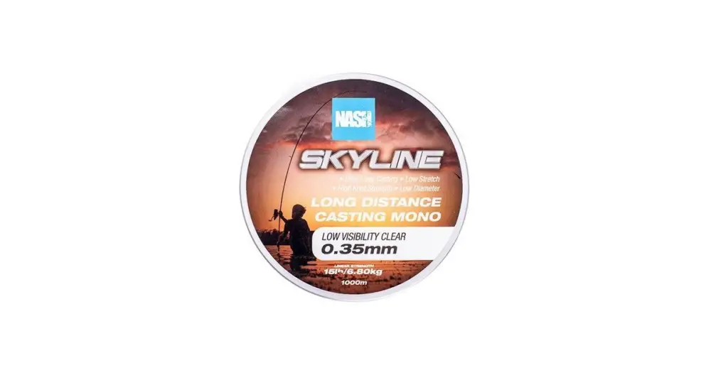 Nash Vlasec Skyline Mono Low Visibility Clear 1000 m - 0,35 mm 6,8 kg Nejlepší Cena