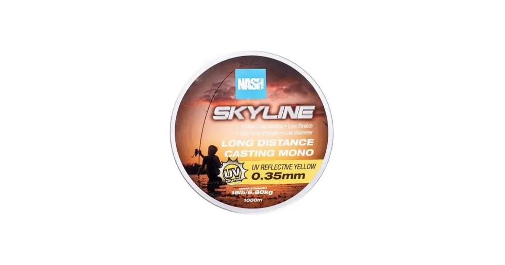 Nash Vlasec Skyline Mono UV Yellow 1000 m Zlevněný
