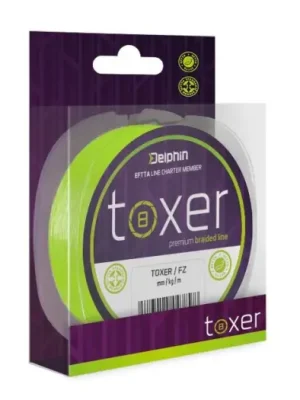 Zlevněný Delphin Splétaná Šňůra Toxer Fluo Zelená - 0,14 mm 6,3 kg 80 m