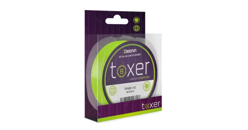 Delphin Splétaná Šňůra Toxer Fluo Zelená - 0,20 mm 11 kg 80 m Nejlepší Volba