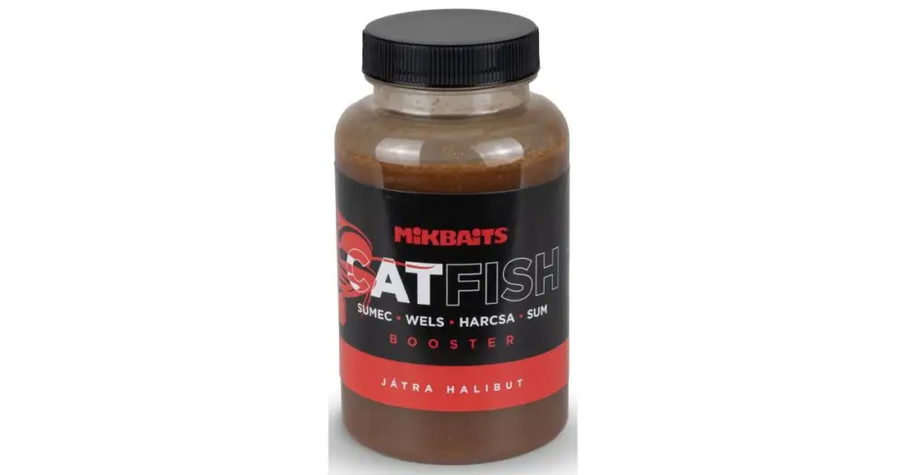 Aktuální Mikbaits Booster Catfish Játra Halibut 250 ml