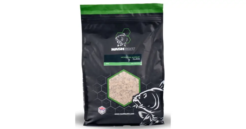 Nash Drcené Boilies Flake Monster Shrimp Levný