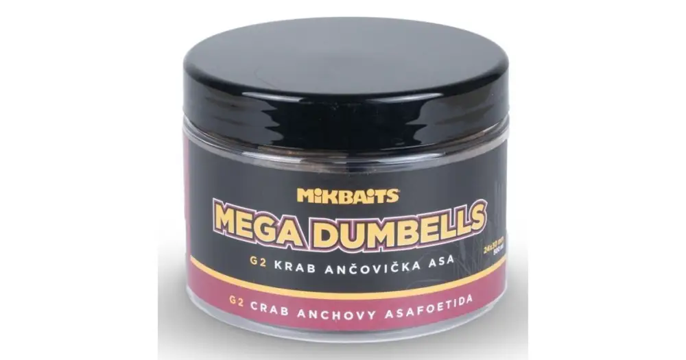 Sezónní Sleva Mikbaits Mega Dumbells Gangster G2 Krab Ančovička Asa 500 ml 24x30 mm