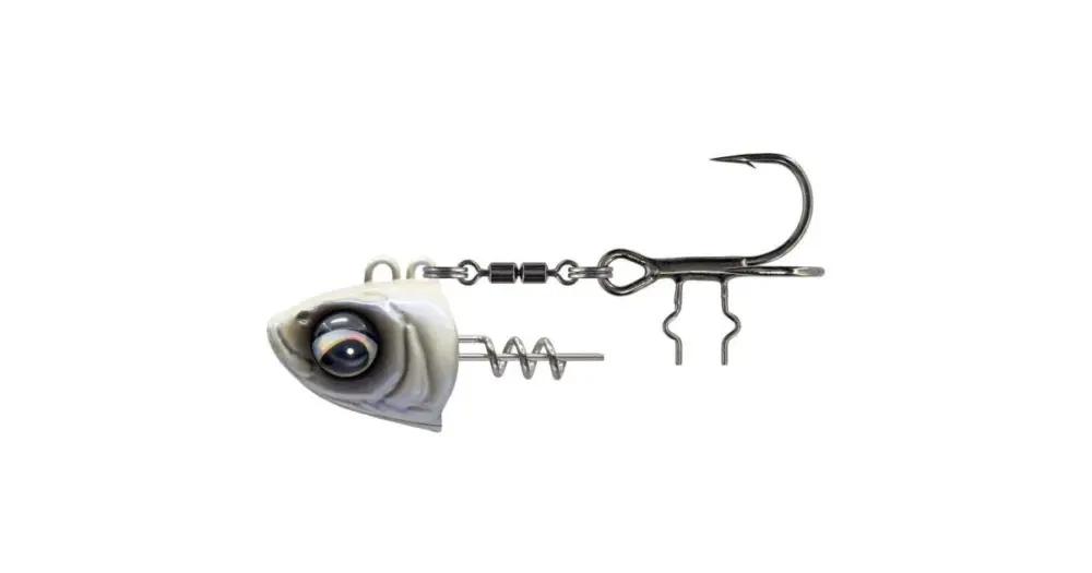 Výprodej Savage Gear Monster Vertical Heads Pearl White - 150 g #2/0
