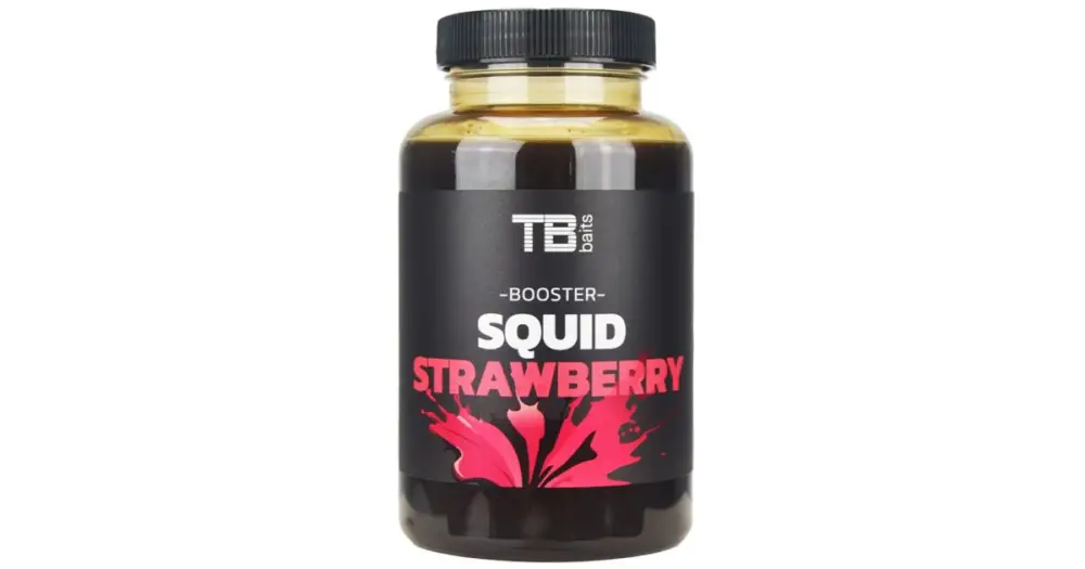 TB Baits Booster Squid Strawberry - 250 ml Akce