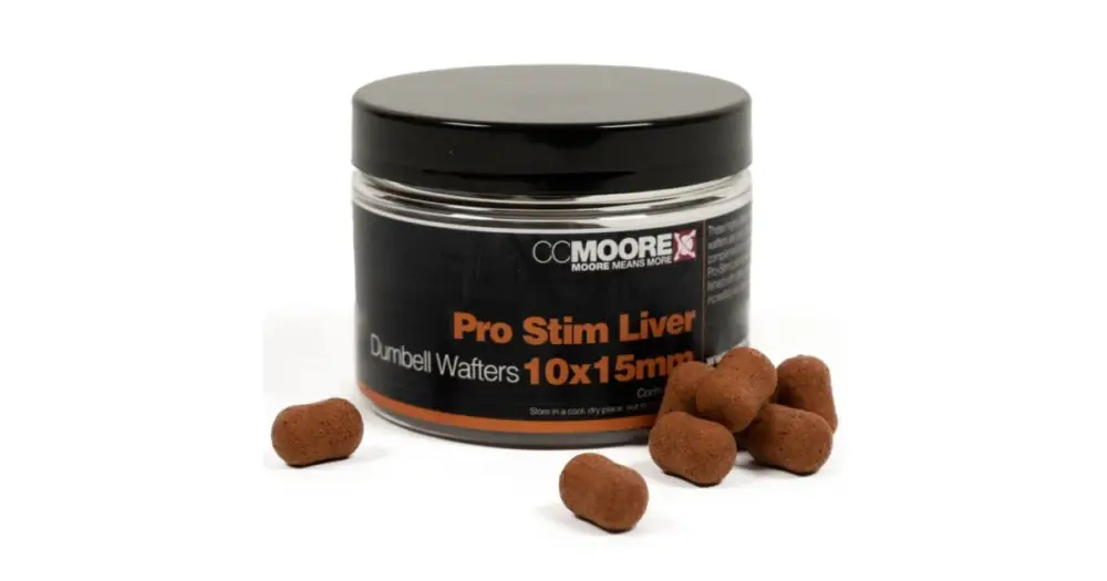 CC Moore Vyvážené Boilie Dumbels Wafters Pro-Stim Liver 10x15 mm Nová Kolekce