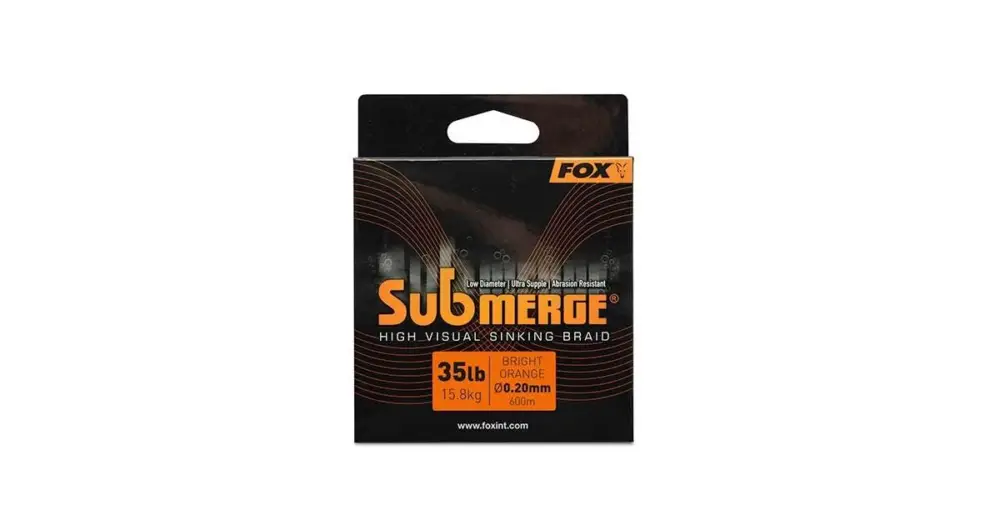 Levný Fox Splétaná Šňůra Submerge Orange Sinking Braid 300 m - 0,25 mm 20,4 kg