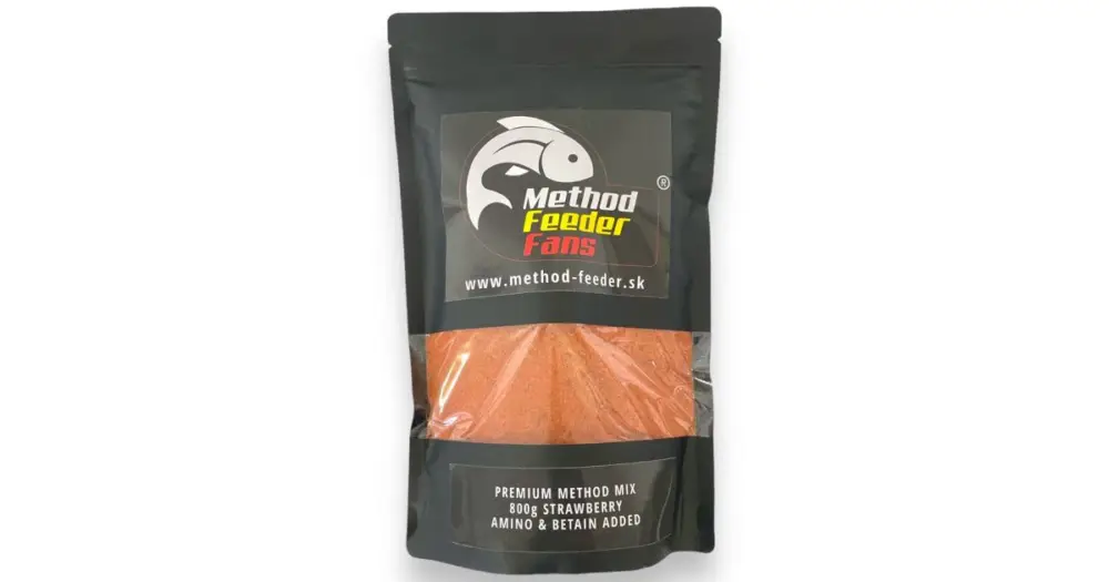 Nová Kolekce Method Feeder Fans Premium Method Mix 800 g - Jahoda