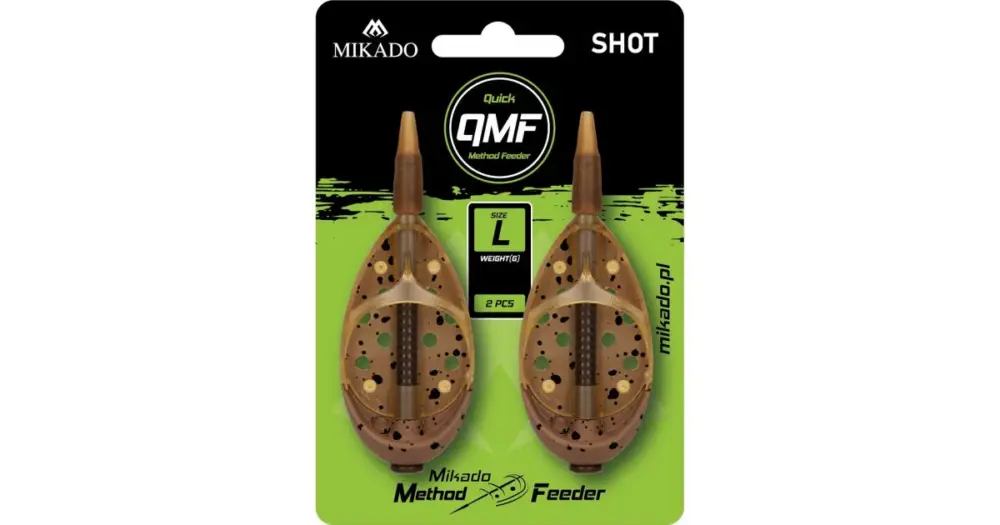 Mikado Krmítko Method Feeder Shot Q.M.F. System L 2 ks - 20 g Dokud Zásoby Vydrží