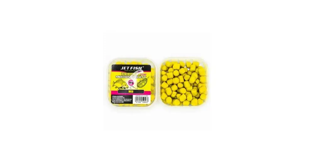 Nová Kolekce Jet Fish Fluo Měkčené Pelety 40 g - Med