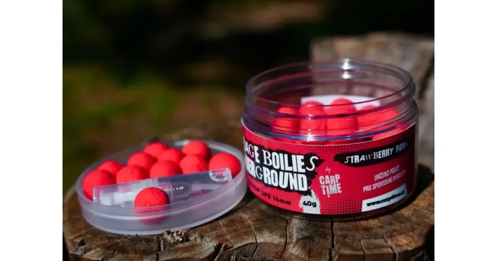 Novinka G.B.U. Plovoucí Boilies Zeppelin Pop Ups Strawberry Punk 40 g - 14 mm