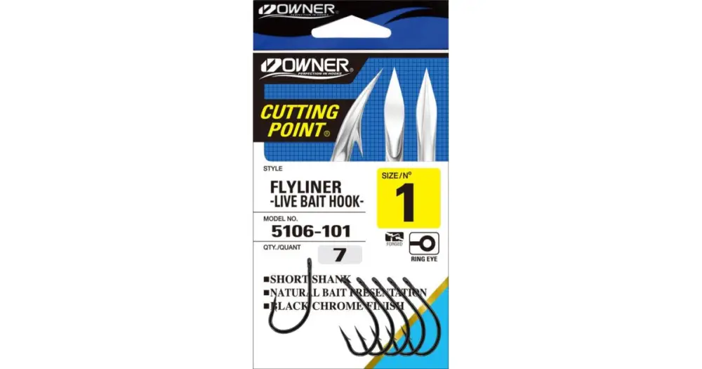 Owner háček s očkem + cutting point 5106 - Velikost 8 Časově Omezené