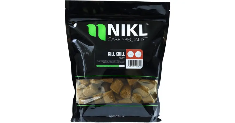 Akce Nikl pelety Kill Krill - 1 kg 3 mm