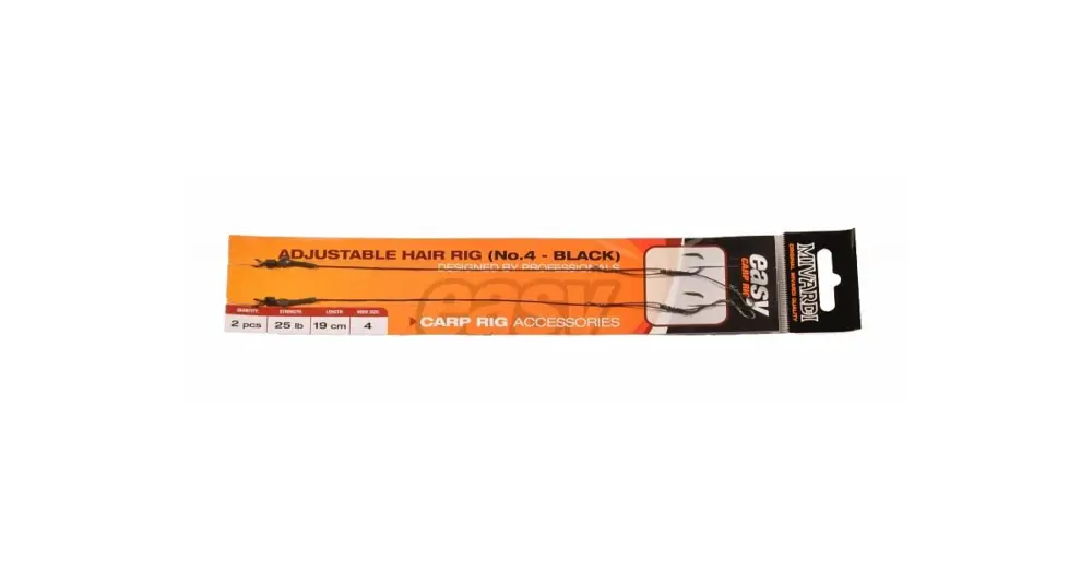 Mivardi návazec adjustable hair rig easy 2 kusy 25 lb-velikost 4/ délka 19cm/ barva camo Akční Nabídka
