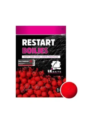 Zlevněný LK Baits Boilie ReStart Wild Strawberry-1 kg 20 mm