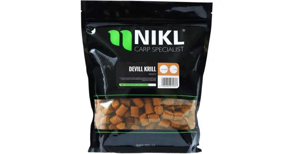 Pouze Dnes Nikl pelety Devill Krill - 1 kg 18 mm