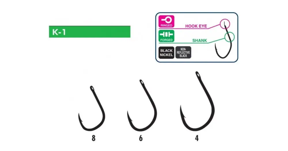 Hayabusa háčky Hooks Model K1-Velikost 8 Super Cena