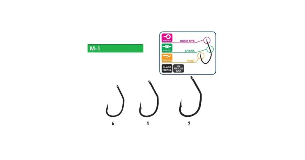 Sleva Hayabusa háčky Hooks Model M1-Velikost 2