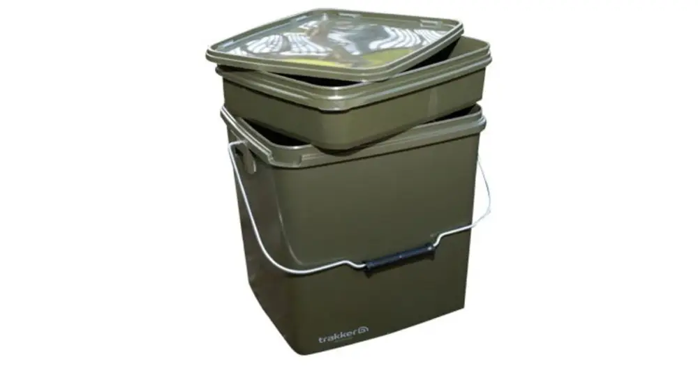 Trakker Plastový box na krmení – Olive Square Container 13L Cenový Hit