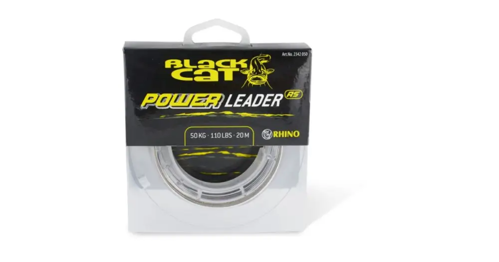 Super Cena Black Cat návazcová šňůra sumcová Power Leader 20 m Sand-Průměr 1,2mm / Nosnost 100kg