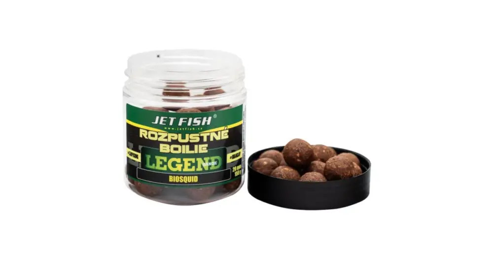 Časově Omezené Jet Fish Rozpustné Boilie Legend Range Biosquid 250 ml - 20 mm