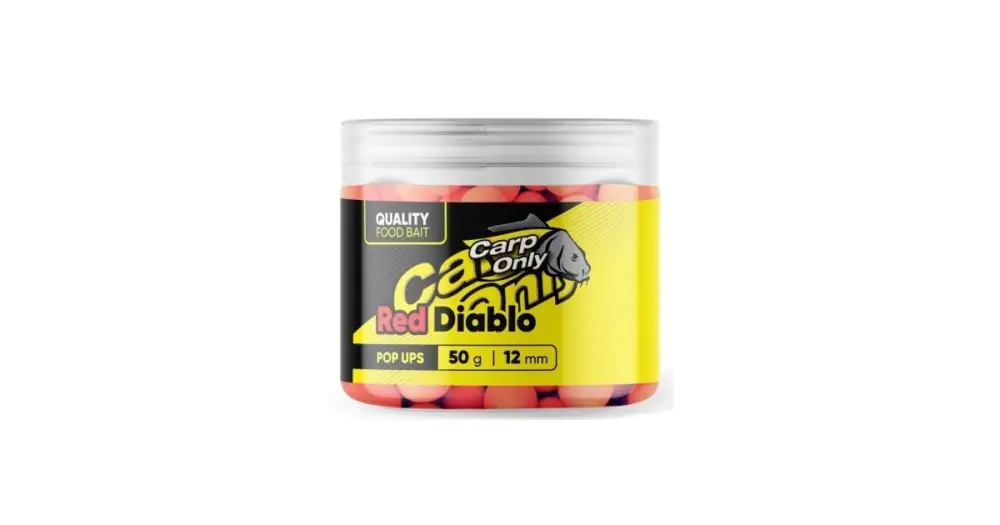 Carp Only Plovoucí Boilies Hi-Visual Pop Up Red Diablo 50 g - 12 mm Top Prodej