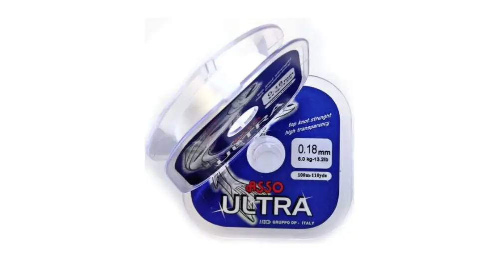 Výprodej Asso Vlasec Ultra Čirá 100 m-Průměr 0,28 mm / Nosnost 11,4 kg