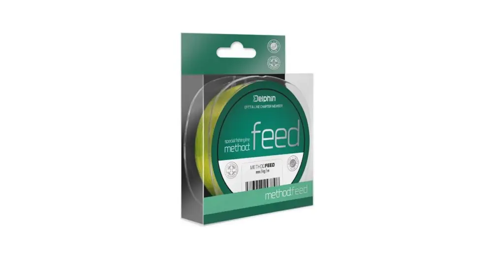 Delphin Vlasec Method Feed Žlutá 300 m-Průměr 0,16 mm / Nosnost 5,3 lb Levný