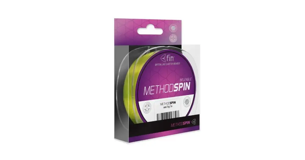Časově Omezené Fin Vlasec Method Spin Žlutá 200 m-Průměr 0,18 mm / Nosnost 6,6 lb