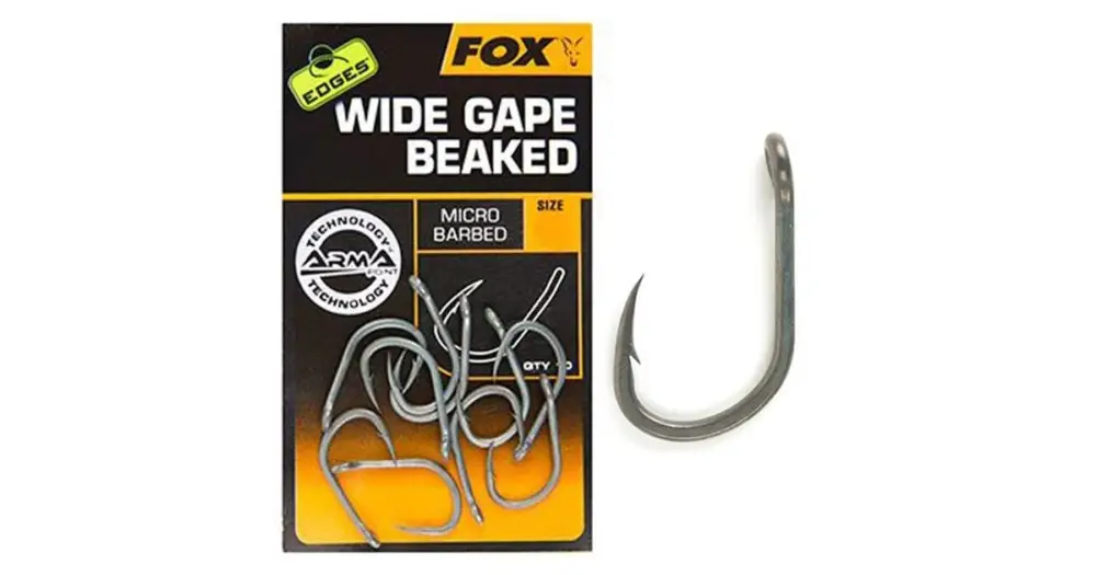 Super Cena Fox Háčky Edges Wide Gape Beaked-Velikost 2