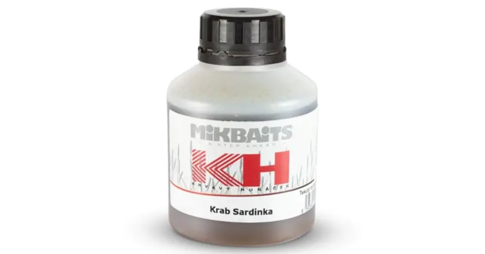 Must-Have Mikbaits Booster Krvavý Huňáček Krab Sardinka 250 ml