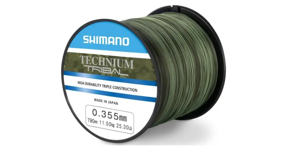 Shimano Vlasec Technium Tribal PB Camou-Průměr 0,305 mm / Nosnost 8,50 kg / Návin 1100 m Nízká Cena