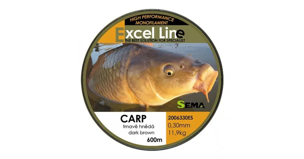 Odeslání Ihned Sema Vlasec Carp Hnědá 600 m-Průměr 0,28 mm / Nosnost 9,85 kg