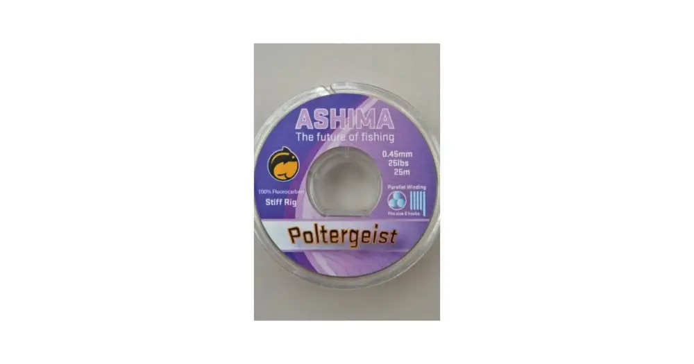 Ashima Poltergeist Fluocarbon 20 m-Průměr 0,40 mm / Nosnost 20lb Omezená Nabídka