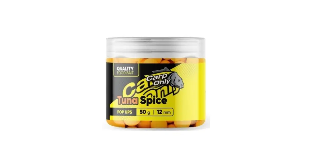 Top Prodej Carp Only Plovoucí Boilies Hi-Visual Pop Up Tuna Spice 50 g - 16 mm