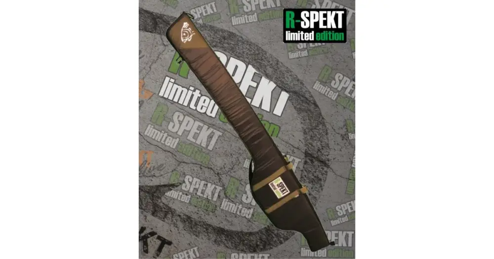 Značkový R-SPEKT Single polstrované černé pouzdro na prut-160 cm 10 ft