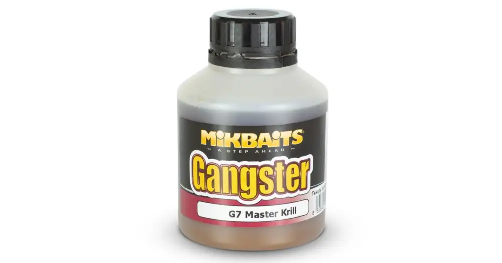Víkendová Akce Mikbaits booster gangster G7 master krill 250 ml