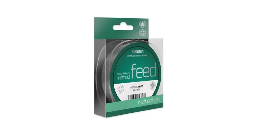 Delphin Vlasec Method Feed Šedá 150 m-Průměr 0,18 mm / Nosnost 6,6 lb Výprodej