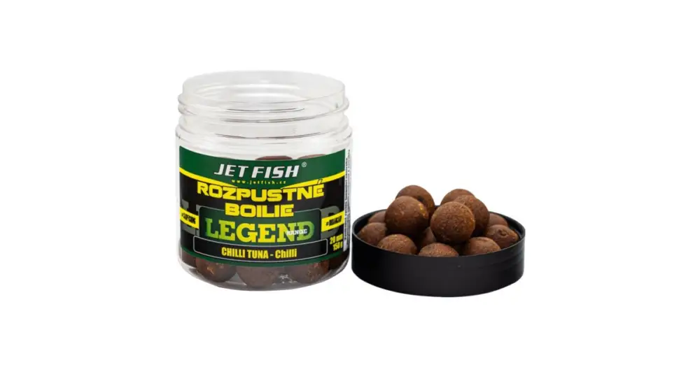Jet Fish Rozpustné Boilie Legend Range Chilli Tuna Chilli 250 ml - 20 mm Tovární Cena