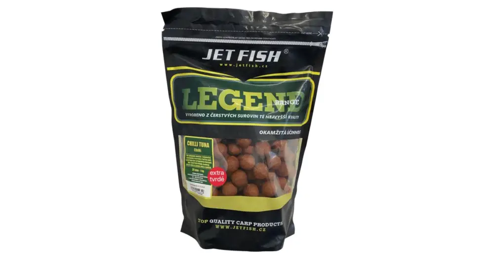 Jet Fish Extra Tvrdé Boilie Legend Range Chilli Tuna 250 g - 20 mm Nízká Cena