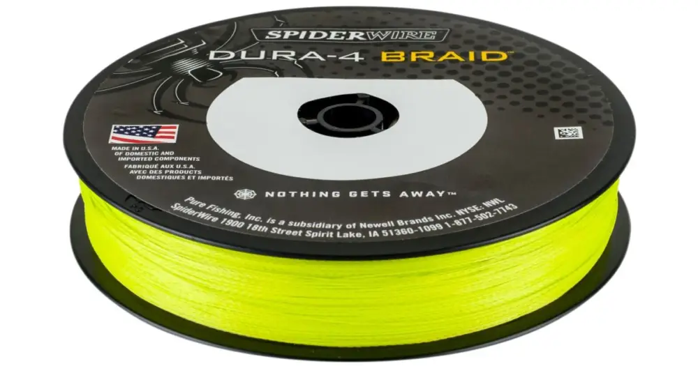 Spiderwire Splétaná Šňůra DURA4 150 m Yellow-Průměr 0,10 mm / Nosnost 9,1 kg Doprava Zdarma