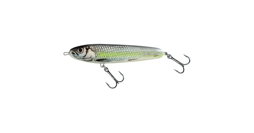 Víkendová Akce Salmo Wobler Sweeper Sinking Silver Chartreuse Shad-12 cm 34 g