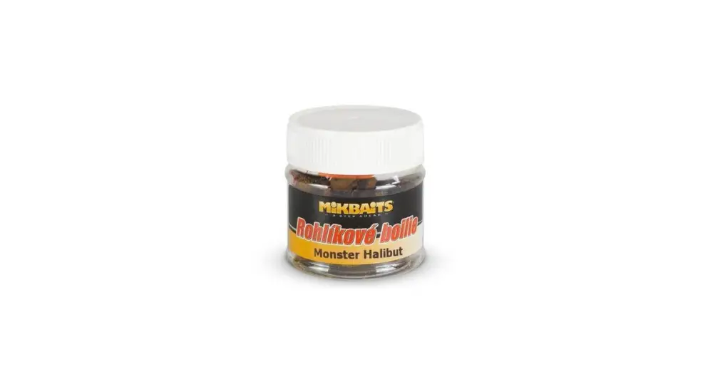 Mikbaits rohlíkové boilie 50ml-monster halibut Poslední Šance