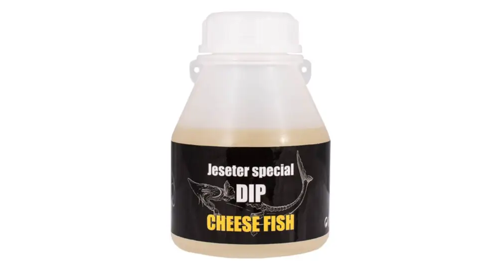 LK Baits Dip Jeseter Special 200 ml-cheese fish Poslední Šance