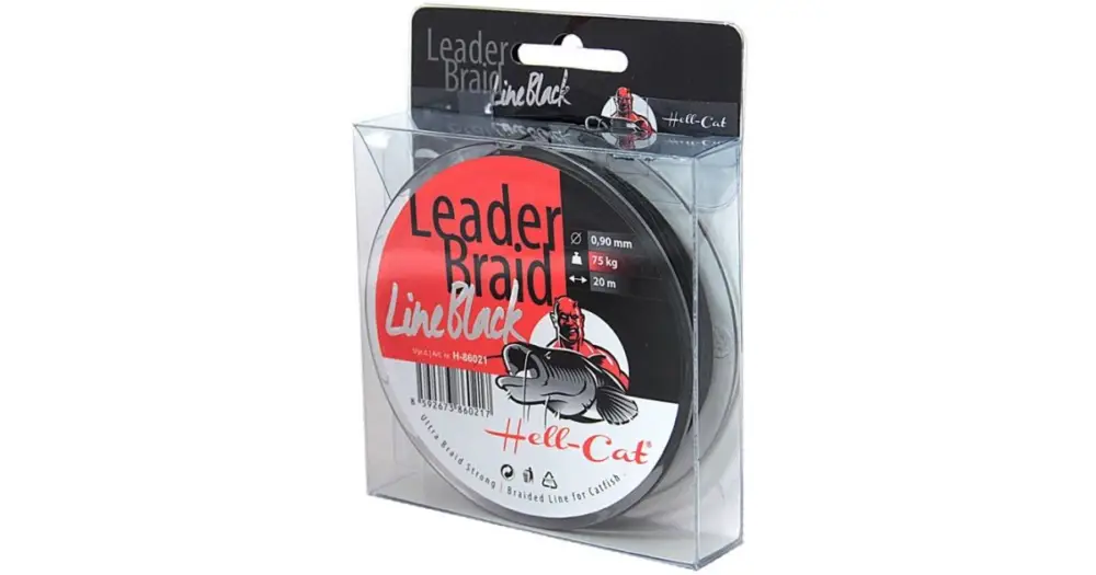 Hell-Cat Návazcová Šňůra Leader Braid Line Black 20 m-Průměr 1,40 mm / Nosnost 125 kg Ověřený